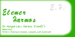 elemer harmos business card